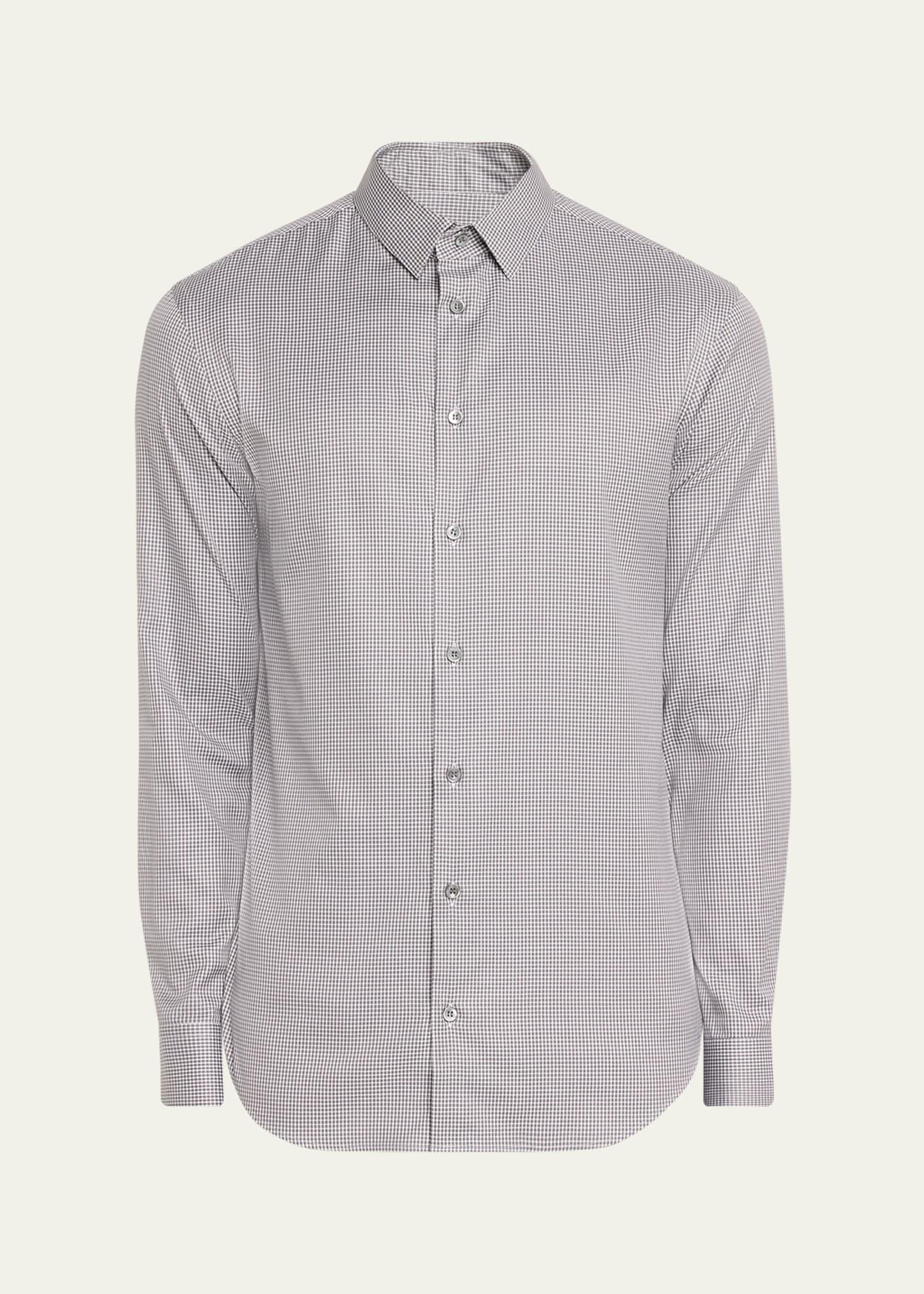 Mens Gingham Sport Shirt Product Image