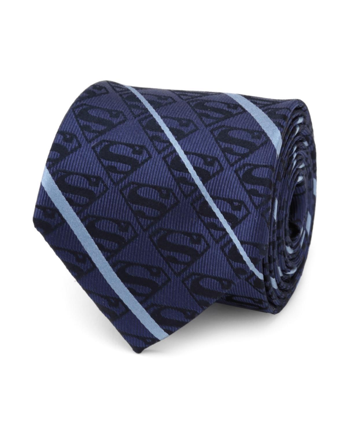 Mens Superman Striped Silk Tie Product Image