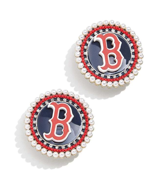 Womens Baublebar Boston Red Sox Statement Stud Earrings Product Image