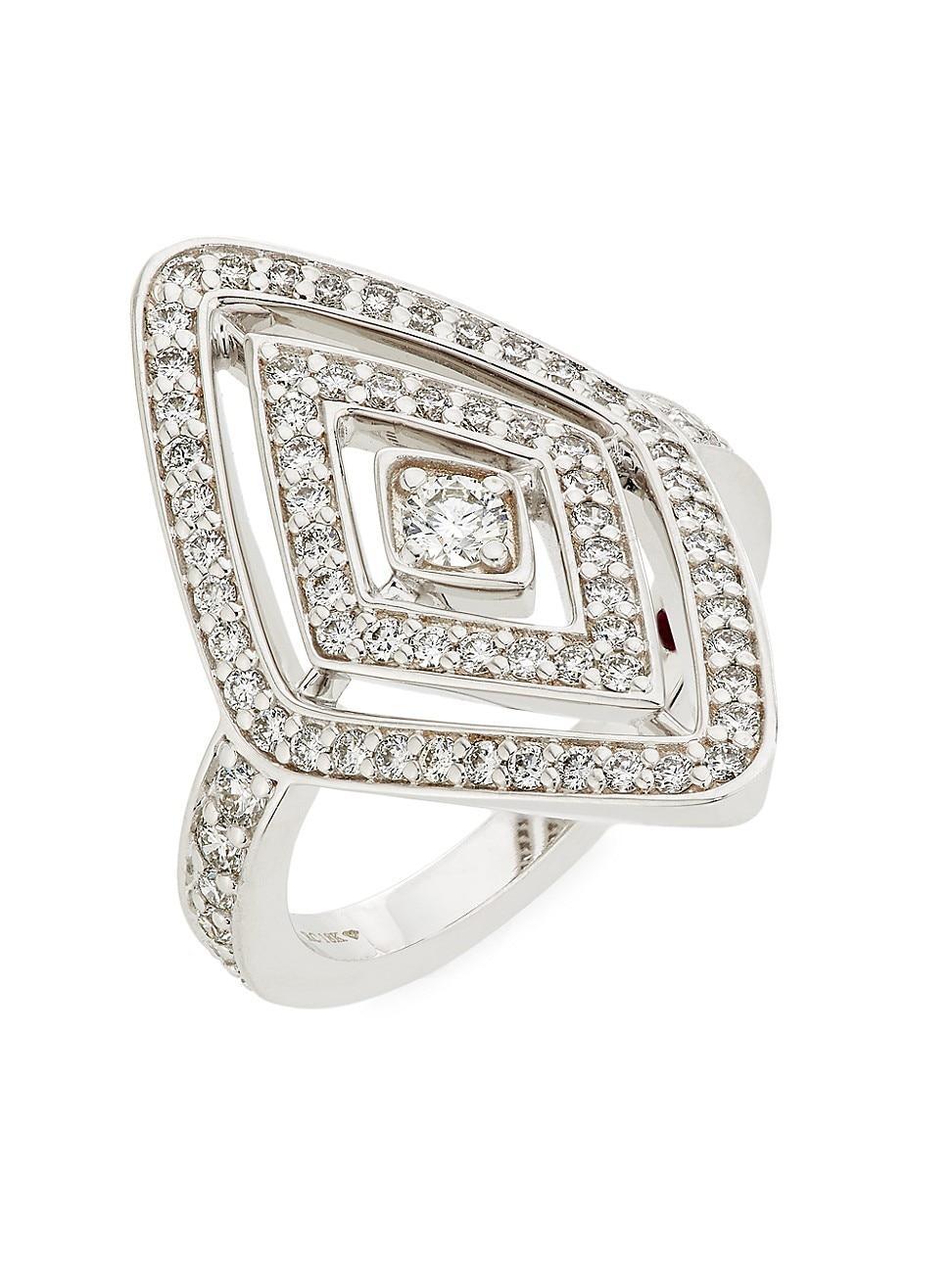 Womens Diamante 18K White Gold & 0.85 TCW Diamond Ring Product Image