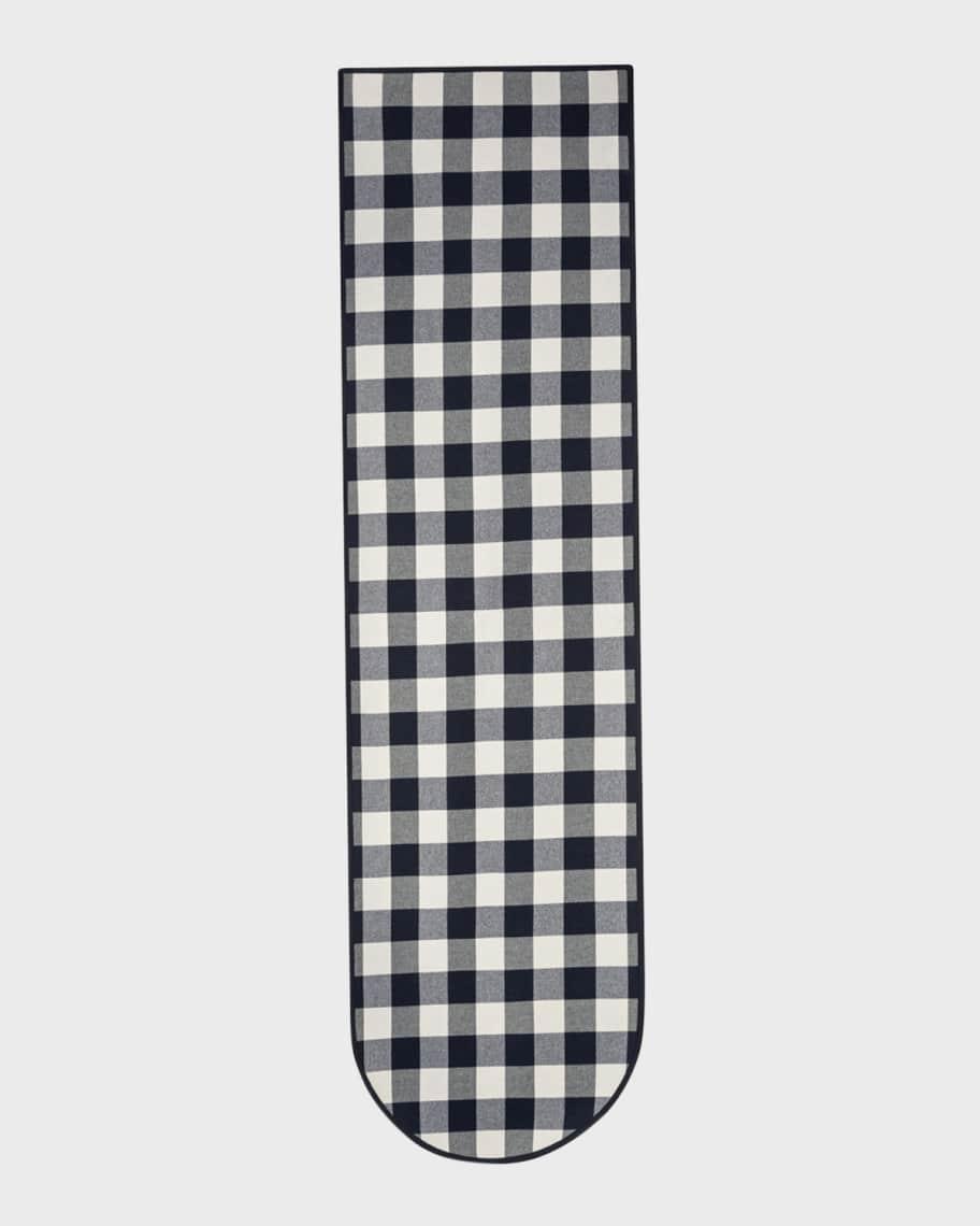 XL Gingham Wool Double-Face Scarf Product Image