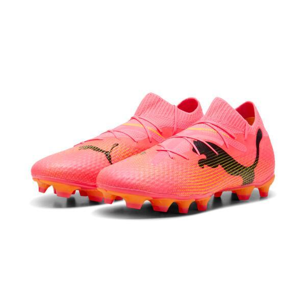 PUMA FUTURE 7 PRO Firm Ground/Artificial Ground Men's Soccer Cleats Shoes in Sunset Glow/Black/Sun Stream Product Image