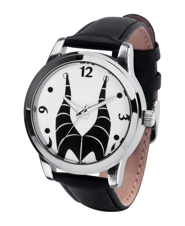 Disney Villains Maleficent Womens Silver Alloy Watch 38mm - Black Product Image