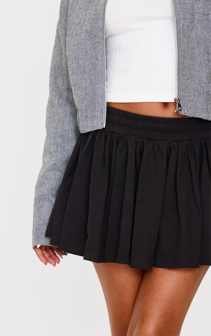 Petite Black Jersey Floaty Mini Skirt Product Image