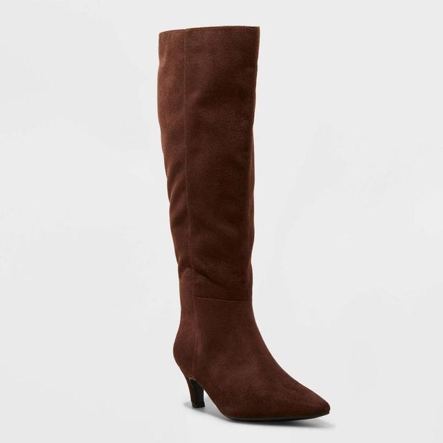 Womens Kendra Tall Boots - Universal Thread Chocolate Brown Product Image