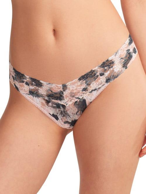 Hanky Panky Print Lace Original Rise Thong Product Image