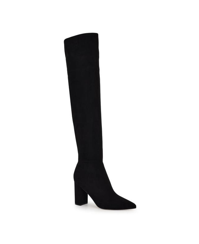 Nine West Womens Miykah Pointy Toe Over the Knee Dress Boots Product Image