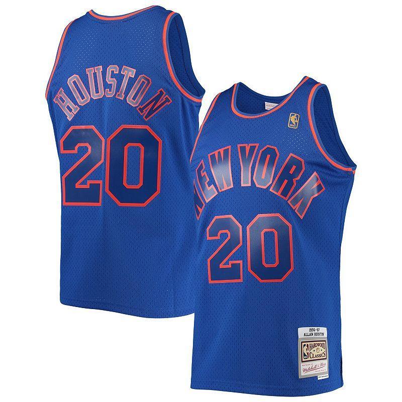 Mens Mitchell & Ness Allan Houston New York Knicks 1996-97 Throwback Dark Swingman Jersey Product Image