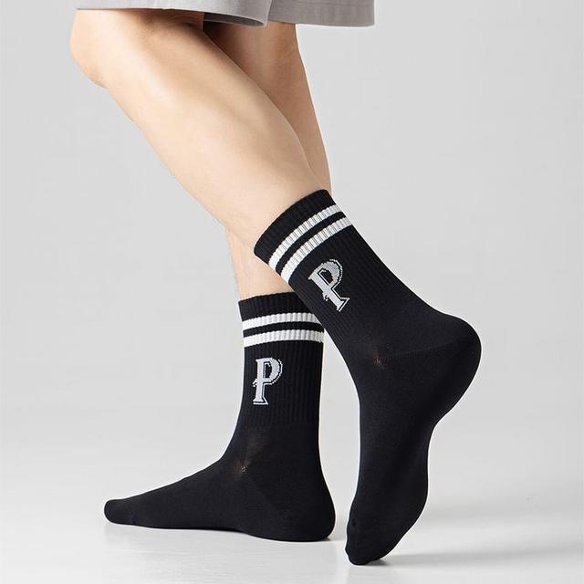 Lettering Crew Socks Product Image