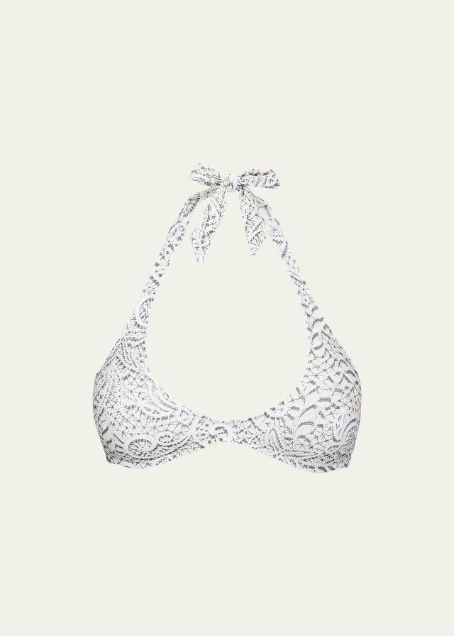 Womens Dentelles Halter Bikini Top Product Image