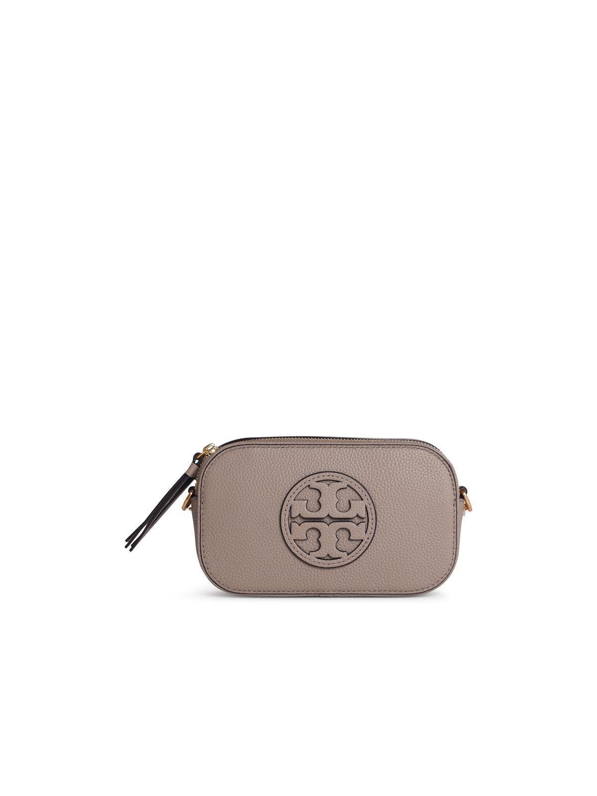 TORY BURCH Miller Mini Shoulder Bag In Beige Product Image