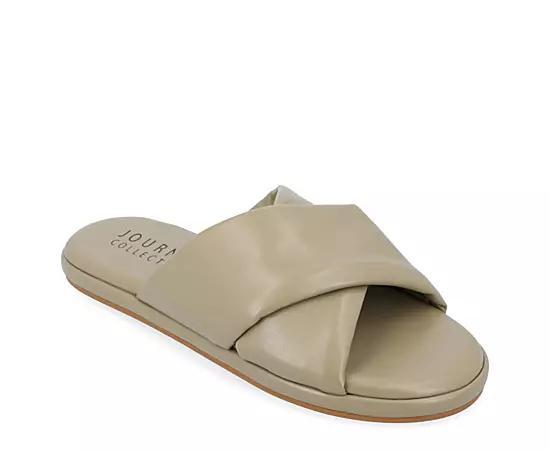 Journee Collection Womens Addilynn Puff Flat Sandals Product Image