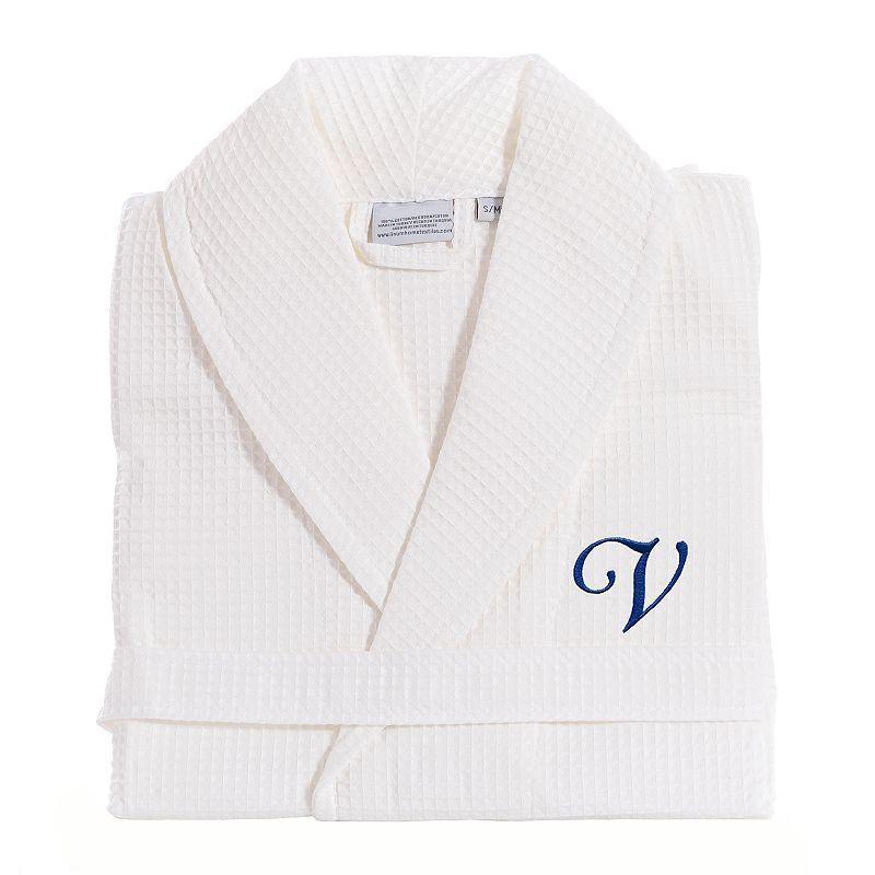 Linum Home Textiles Turkish Cotton Personalized Waffle Weave Bathrobe, Womens Product Image