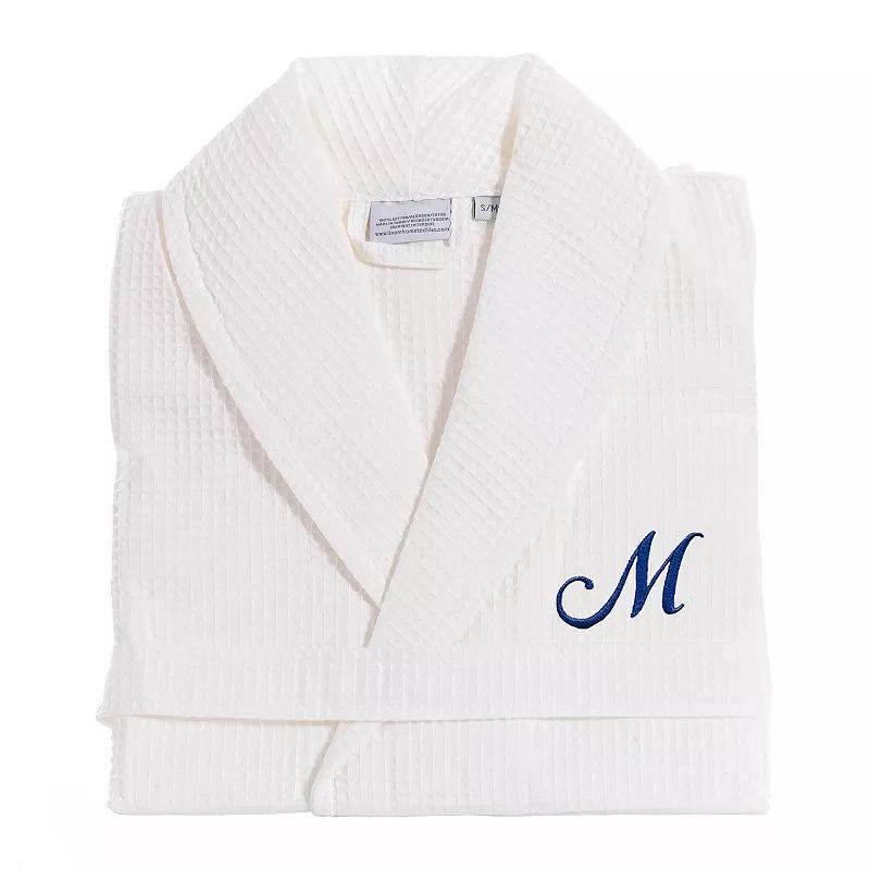 Linum Home Textiles Turkish Cotton Personalized Waffle Weave Bathrobe, Womens Product Image