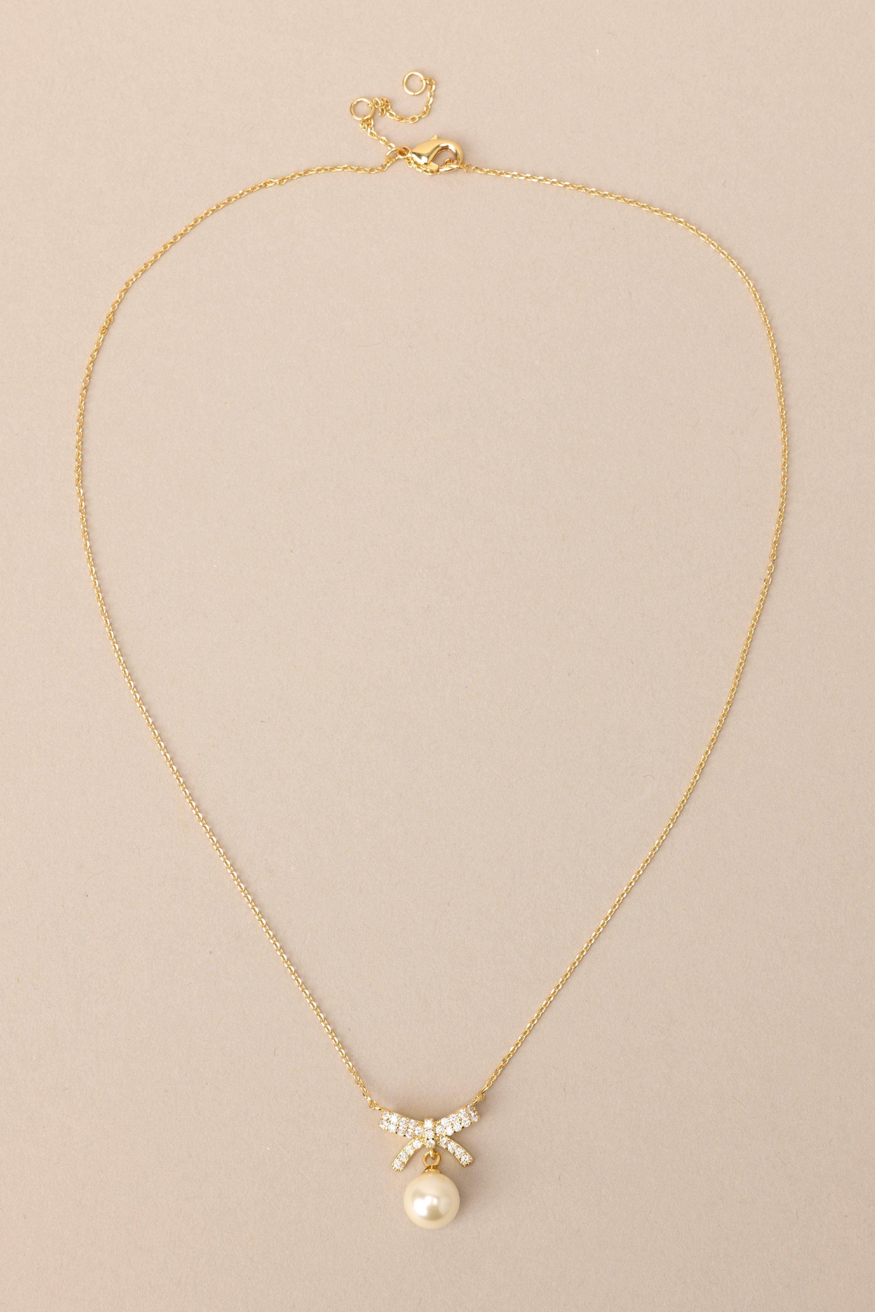 I Really Do Pearl Necklace Gold Product Image