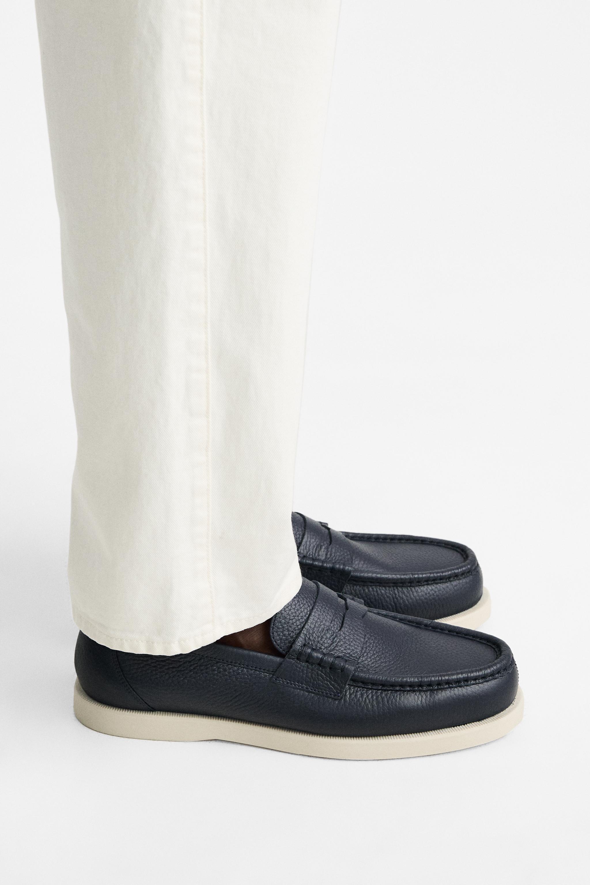 SUEDE PENNY LOAFERS Product Image