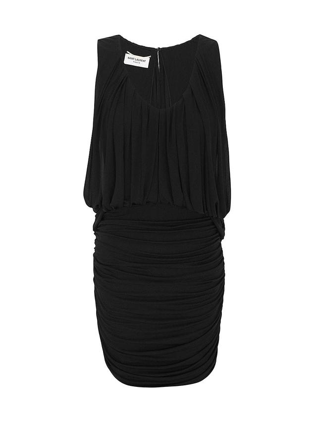 Womens Draped Dress in Jersey Product Image