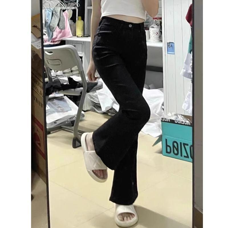 High Waist Flared Jeans Product Image