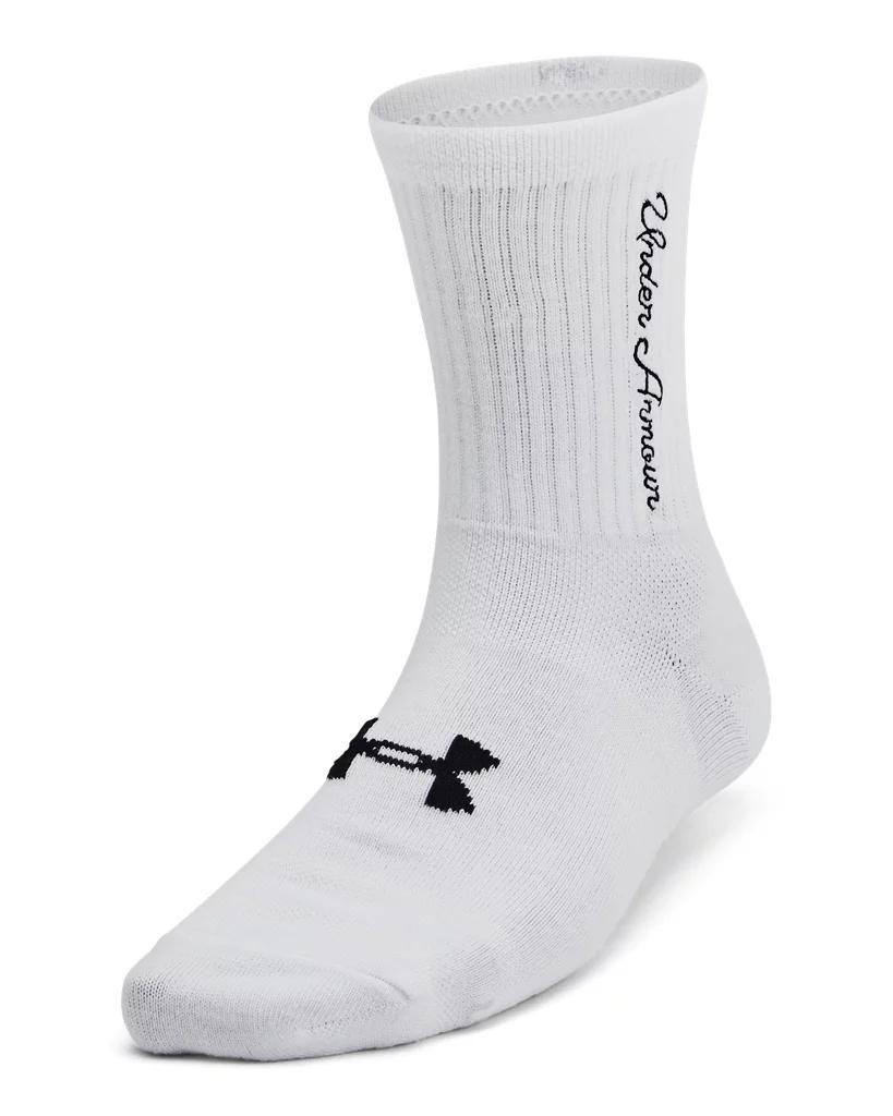 Women's UA Essential 3-Pack Mid Crew Socks Product Image