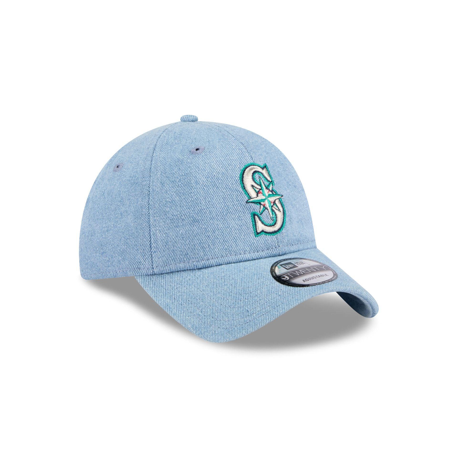 Seattle Mariners Washed Denim 9TWENTY Adjustable Hat Male Product Image