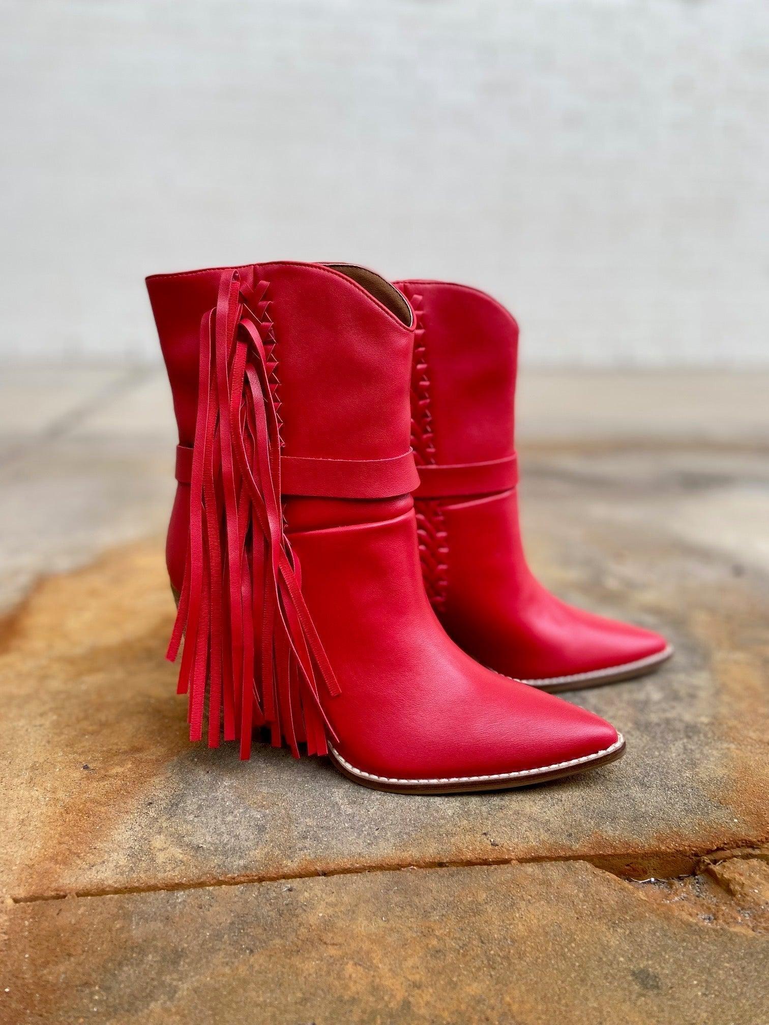 Lady In Red Boots Product Image