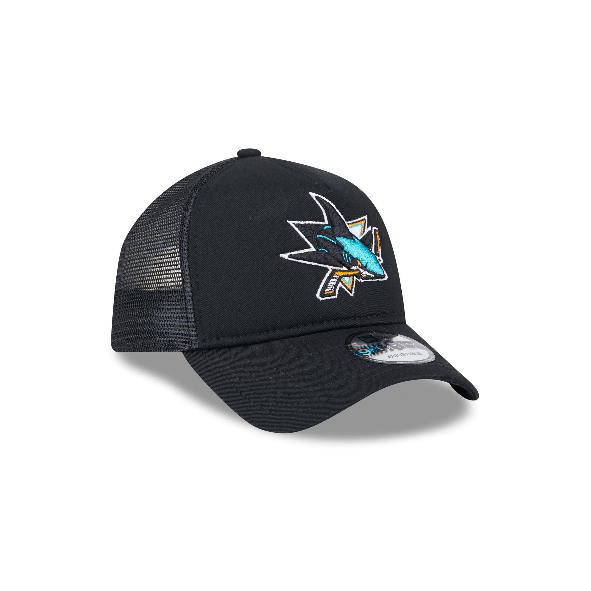 San Jose Sharks 9FORTY A-Frame Trucker Hat Male Product Image