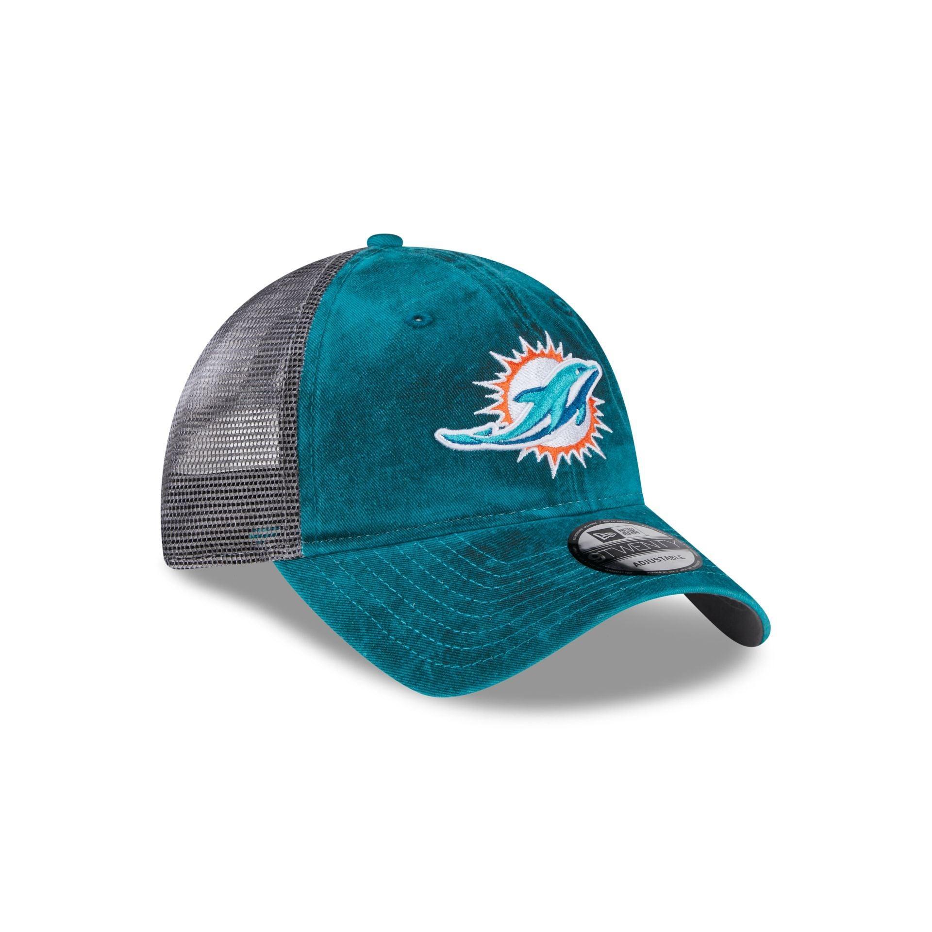 Miami Dolphins Slick 9TWENTY Trucker Hat Male Product Image