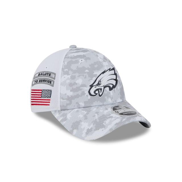 Philadelphia Eagles 2024 Salute to Service 9FORTY Stretch-Snap Hat Male Product Image