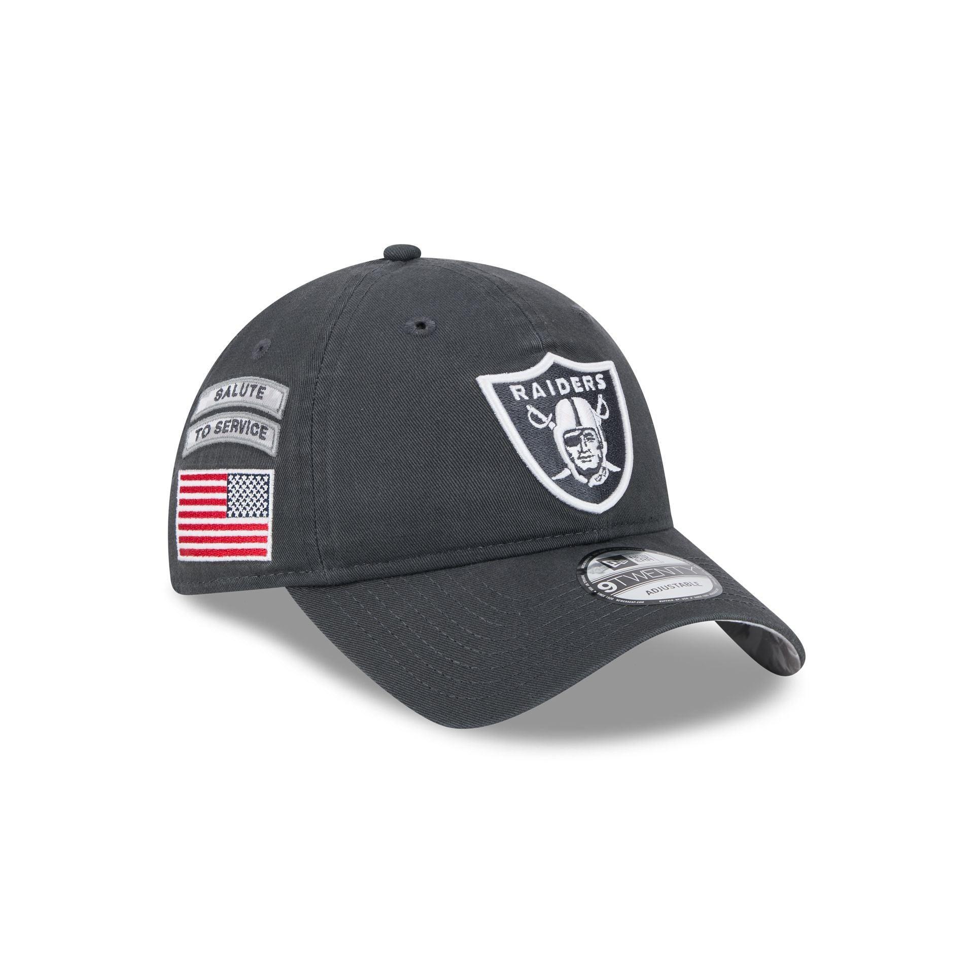 Las Vegas Raiders 2024 Salute to Service 9TWENTY Adjustable Hat Male Product Image