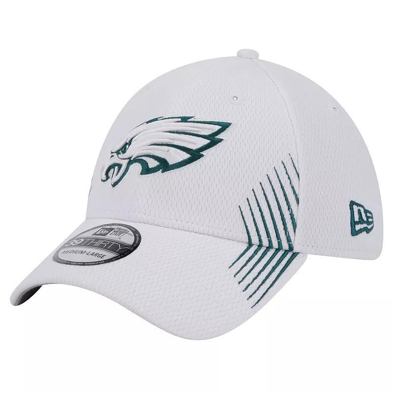 Mens New Era White Philadelphia Eagles Active 39THIRTY Flex Hat Product Image