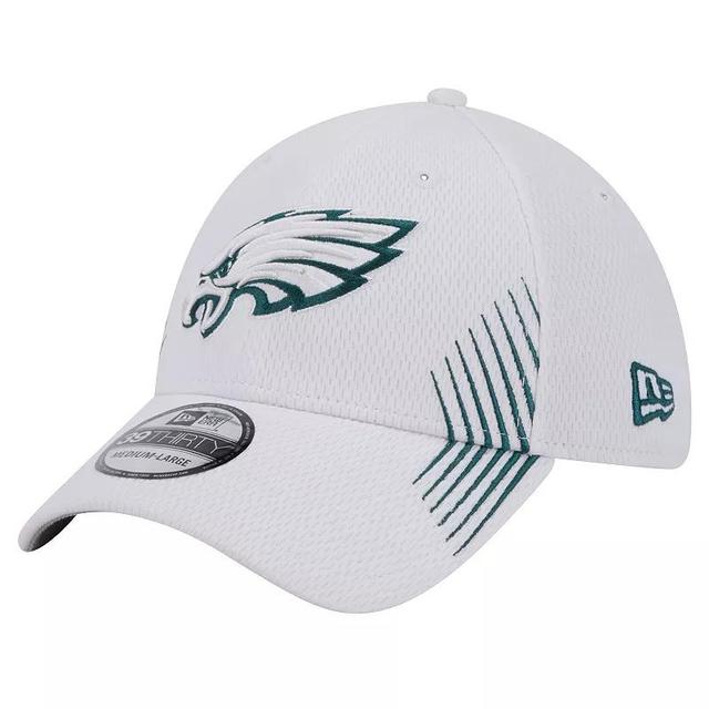 Mens New Era White Philadelphia Eagles Active 39THIRTY Flex Hat Product Image