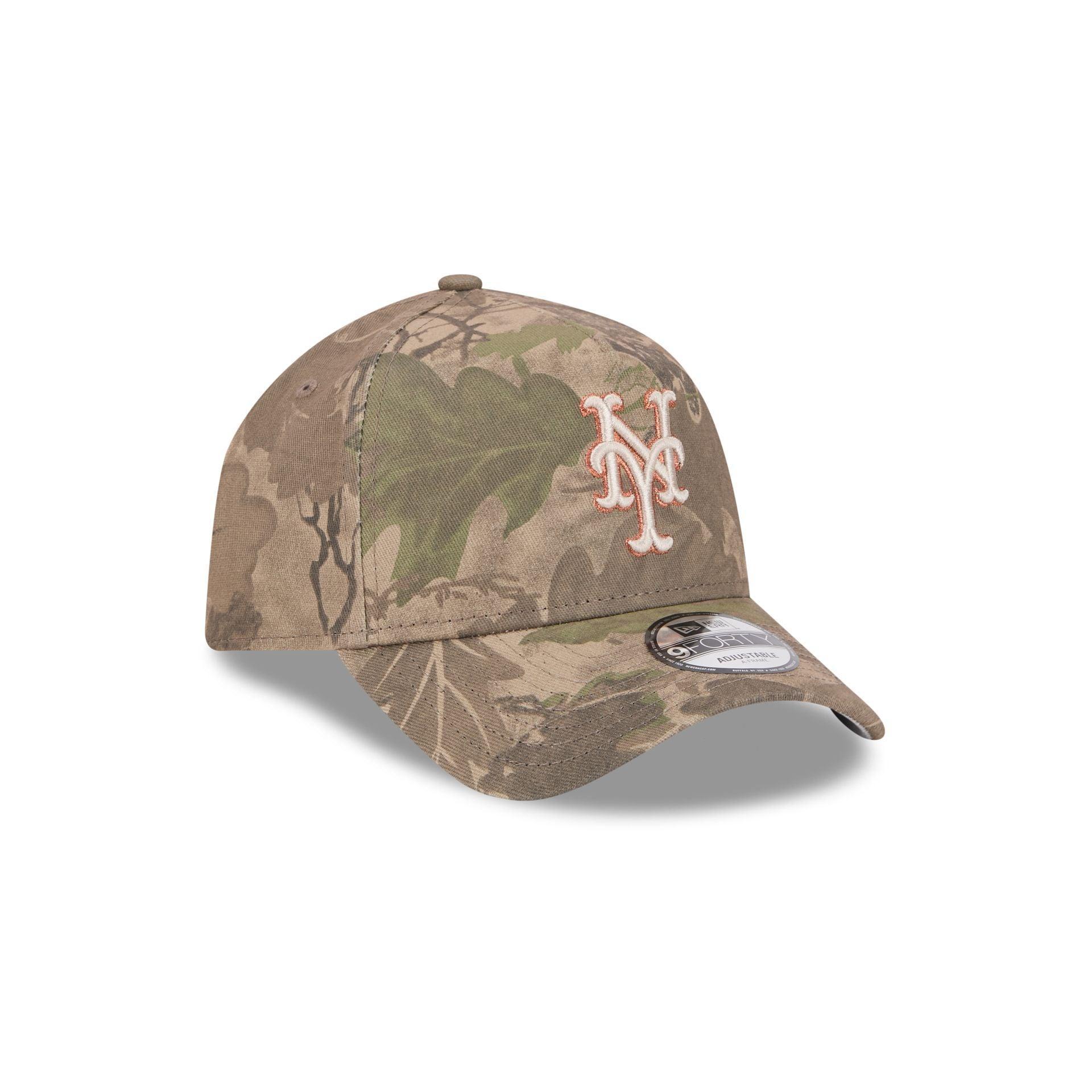 New York Mets Leaf Camo 9FORTY A-Frame Snapback Hat Male Product Image