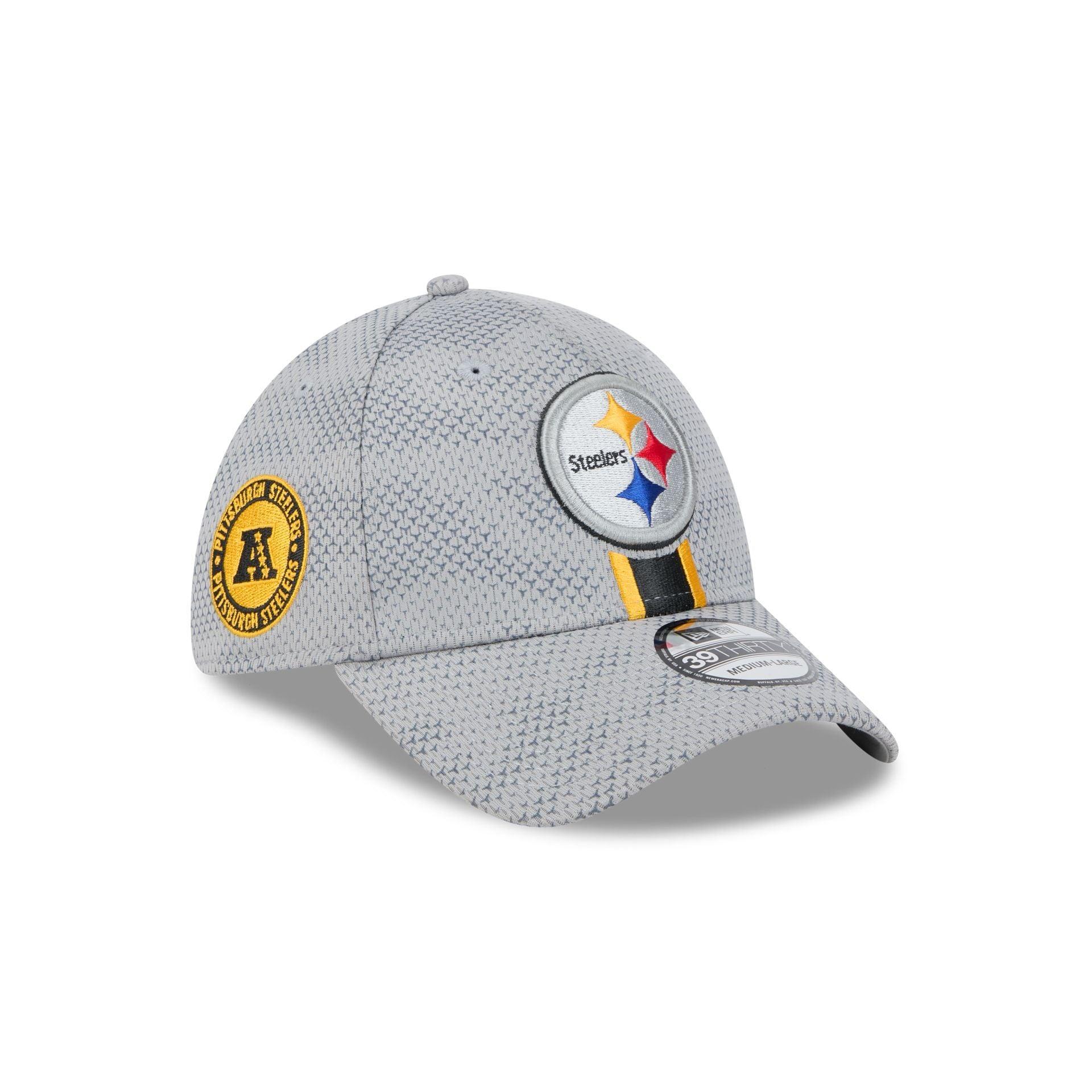 Pittsburgh Steelers 2024 Sideline Gray 39THIRTY Stretch Fit Hat Male Product Image