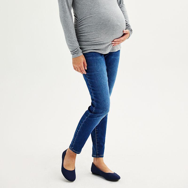 Maternity Sonoma Goods For Life Over-The-Belly Jeggings, Womens Product Image