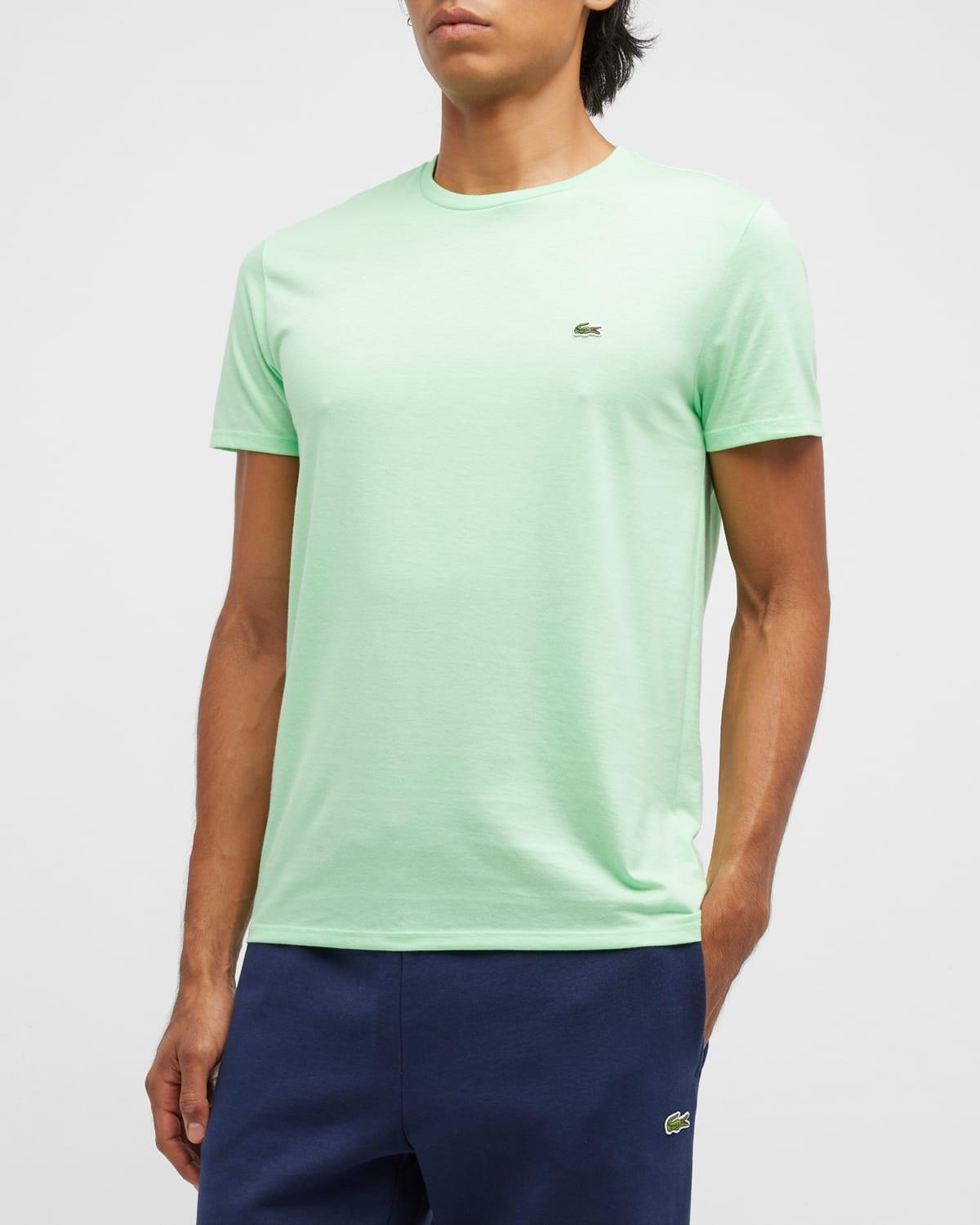 Lacoste Mens Classic Crew Neck Soft Pima Cotton T-Shirt Product Image