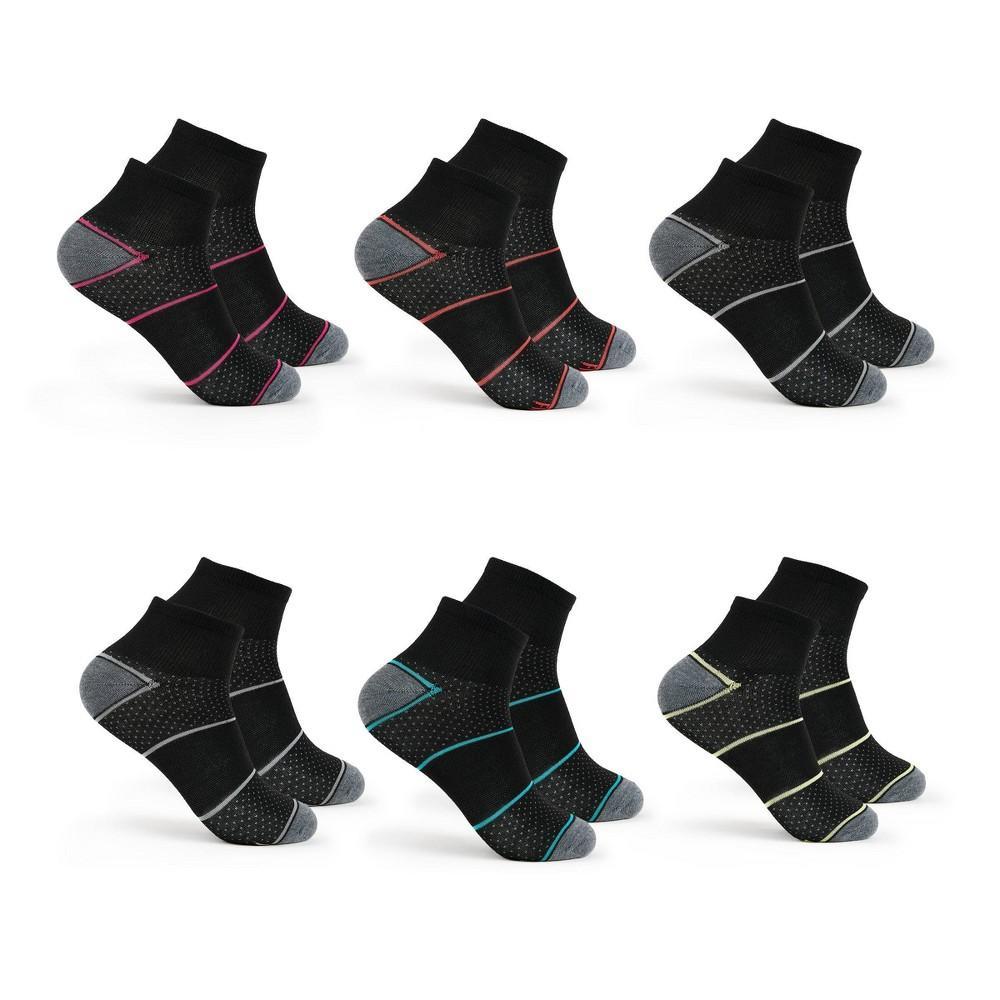 Fruit of the Loom Womens Breathable Lightweight 6pk Ankle Athletic Socks 4-10 Product Image