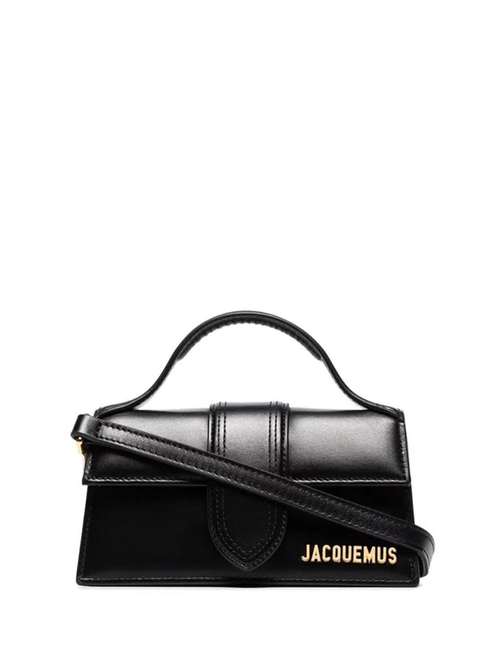 JACQUEMUS Le Bambino Leather Tote Bag In Black Product Image