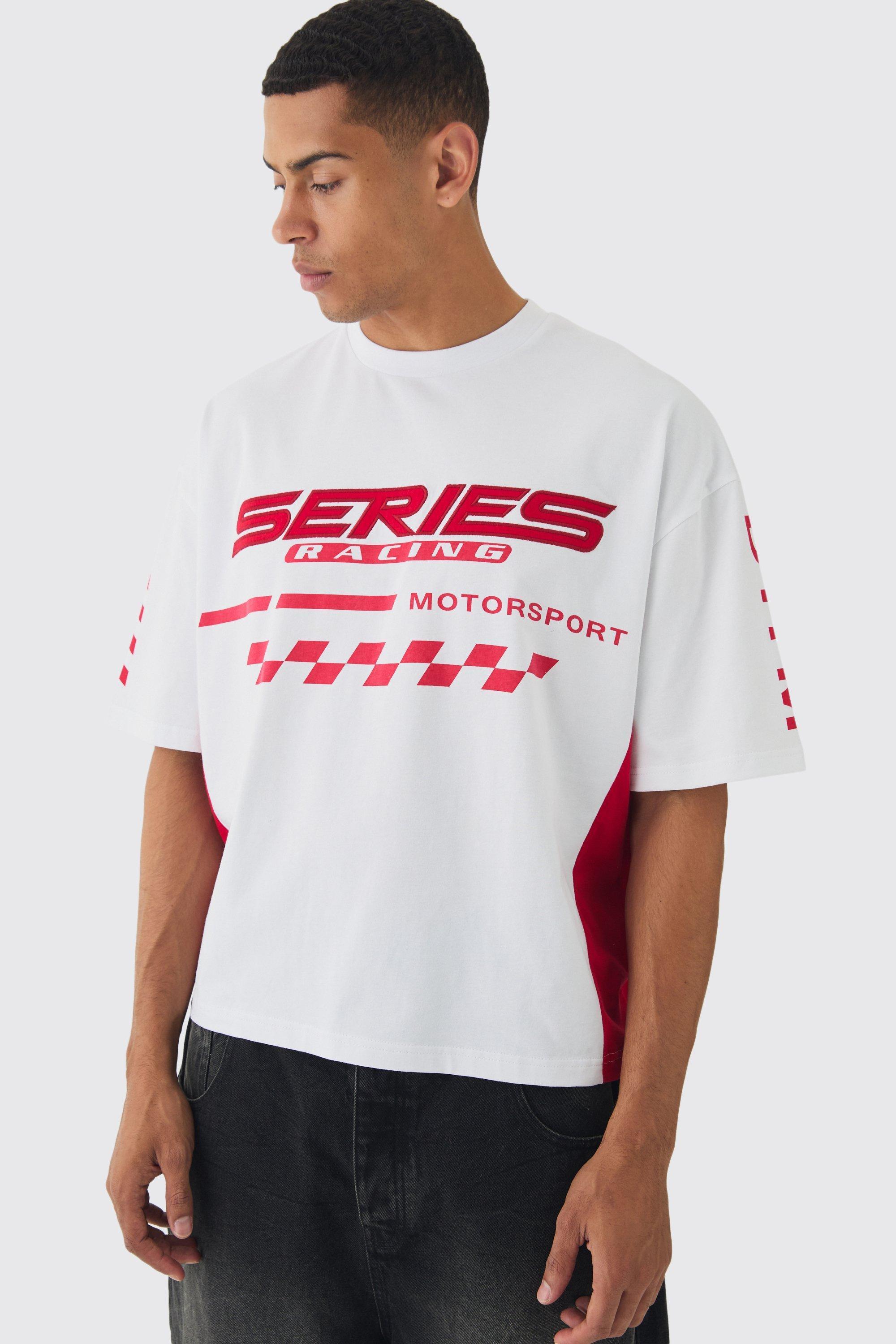 Oversized Boxy Moto Series T-Shirt | boohooMAN USA Product Image