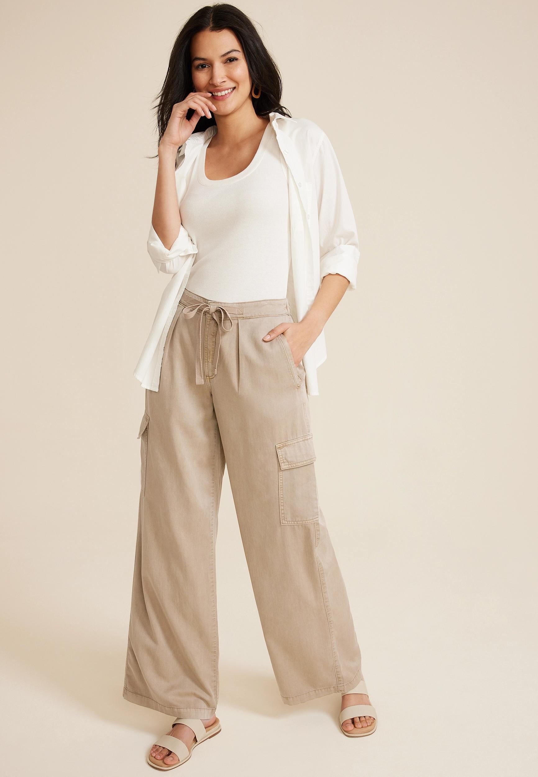 Soft Cargo High Rise Wide Leg Pant Product Image