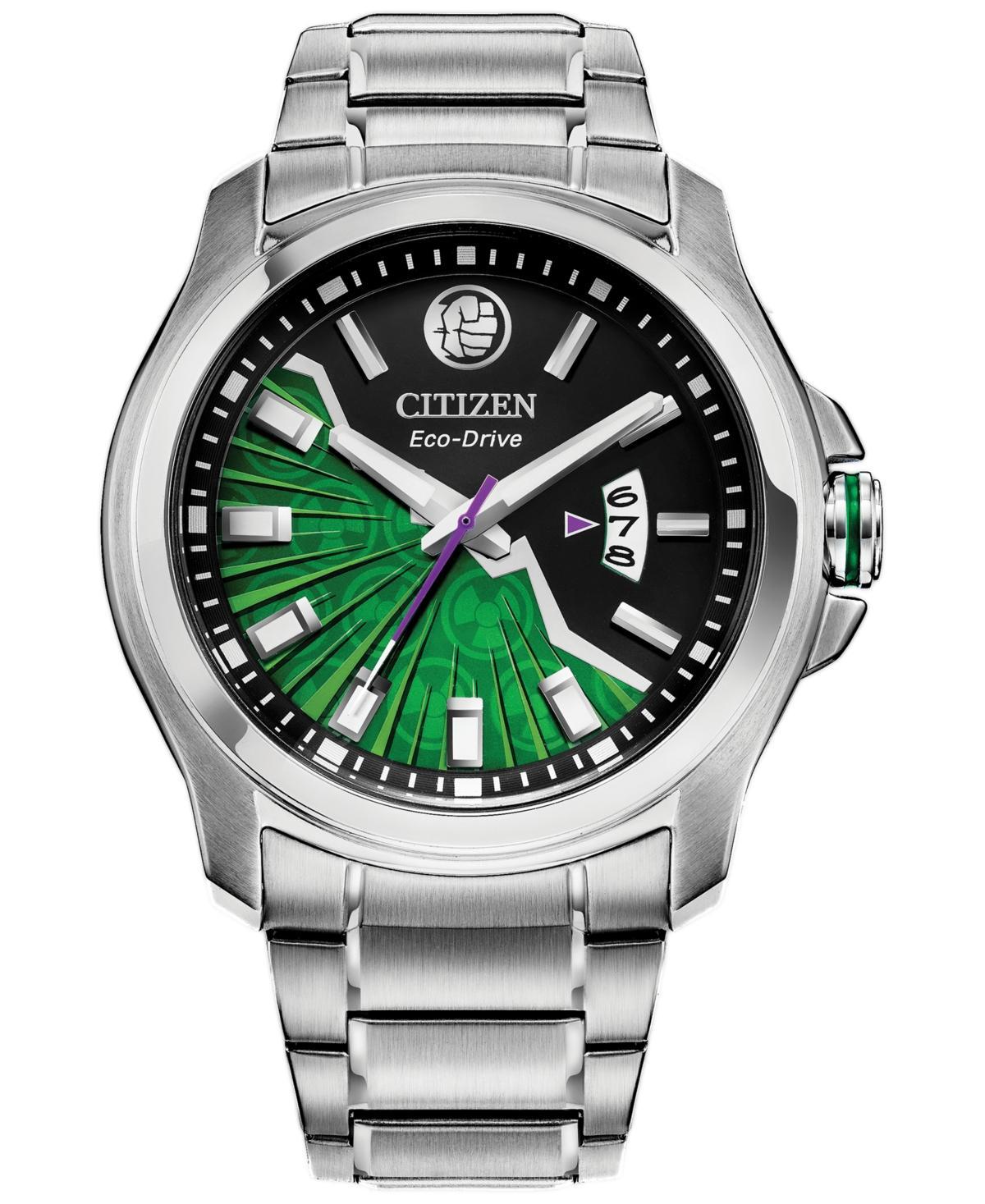 Men's Citizen Eco-DriveÂ® Hulk Watch with Green and Black Dial (Model: Aw1351-56W) Product Image