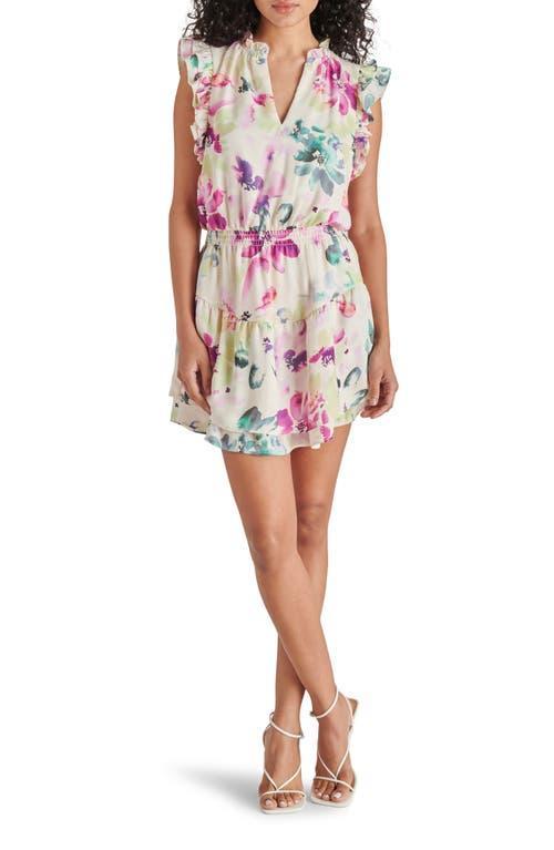 Steve Madden Prairie Dreams Floral Flutter Sleeve Minidress Product Image