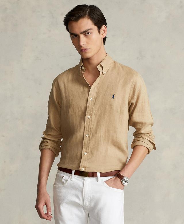 Polo Ralph Lauren Mens Classic Fit Linen Shirt Product Image