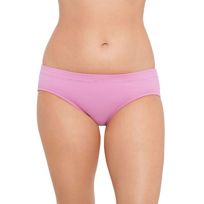 Womens Eco Beach Rib Hipster Swim Briefs Purple Product Image