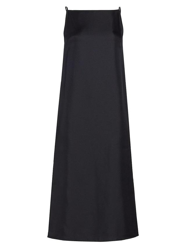 Womens Silk Sleeveless Midi-Dress Product Image