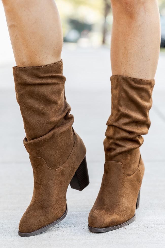 Christie Coffee Slouchy Suede Bootie FINAL SALE Product Image