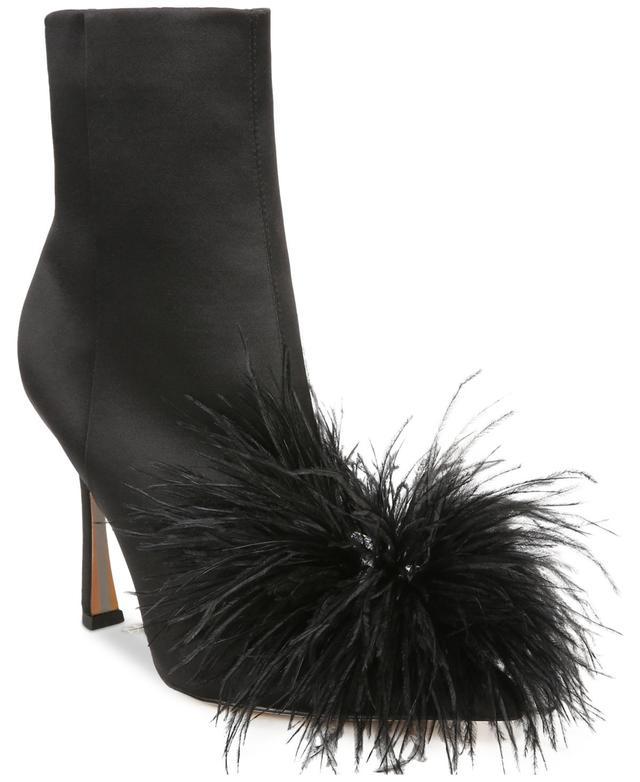 Sam Edelman Ency Feather Heel Bootie Olive Satin Product Image