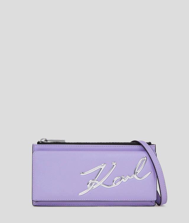 K/SIGNATURE CROSSBODY WALLET Product Image