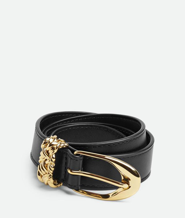 Women's Intreccio Loop Belt in Black Product Image