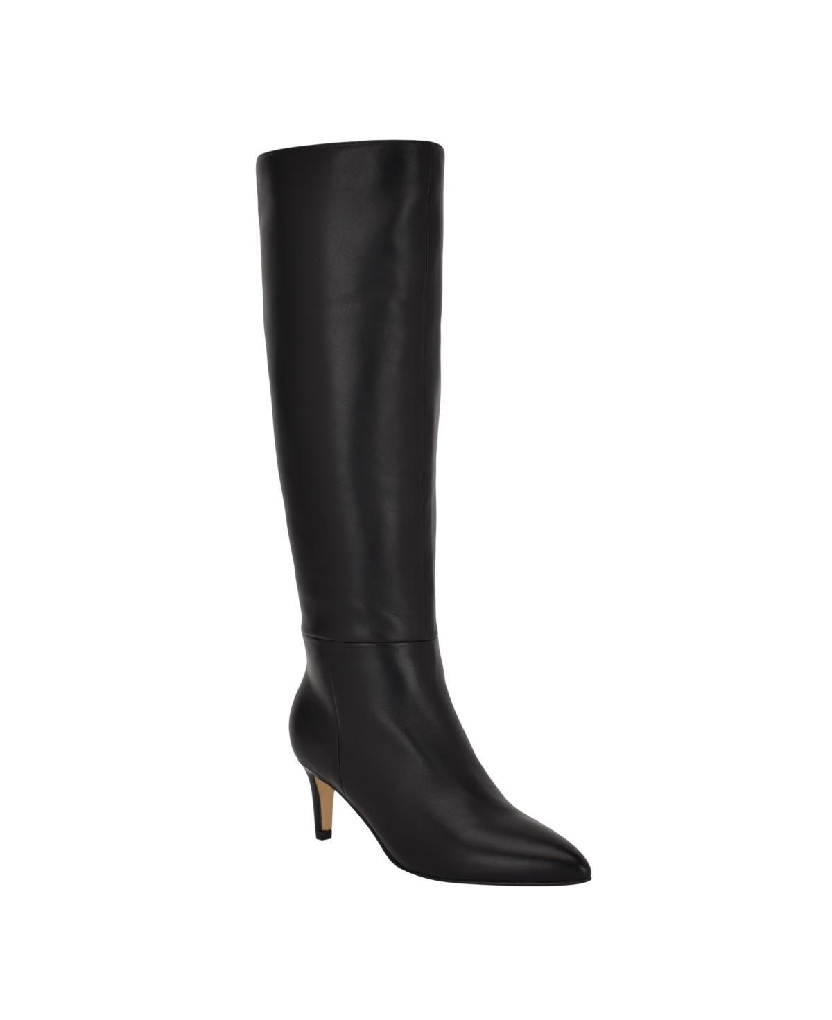 Calvin Klein Womens Garray Pointy Toe Stiletto Heel Knee High Dress Boots Product Image