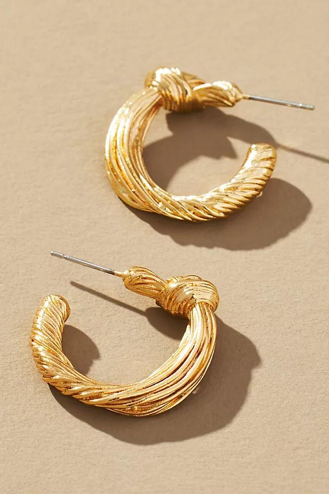 Knotted Hoop Earrings product image